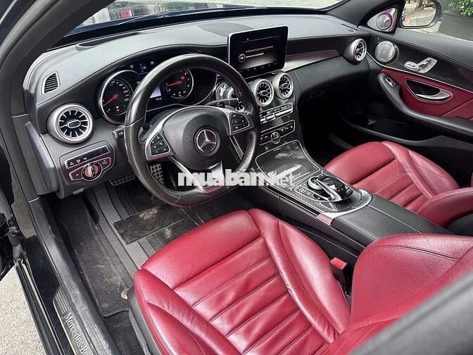 Mercedes-Benz C300 AMG 2016 Đen nội thất đỏ