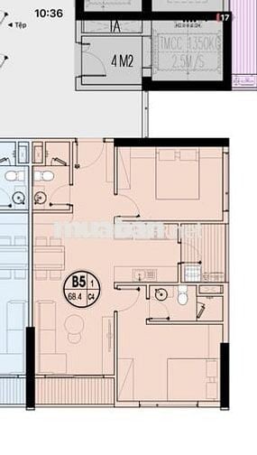 Chung cư 2 ngủ hướng Đông Nam chỉ 75tr tiến độ 1,6 tỷ