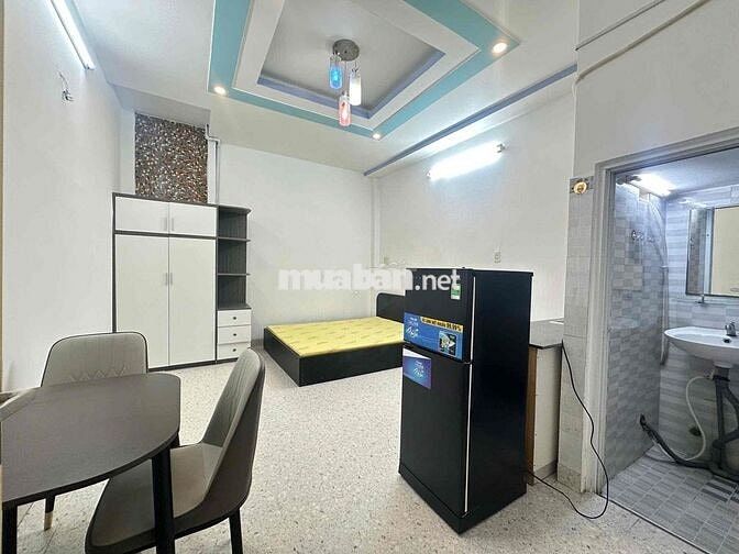 STUDIO FULL ĐẦY ĐỦ NỘI THẤT GIỜ GIẤC TỰ DO NGAY NGÃ 4 BỐN XÃ