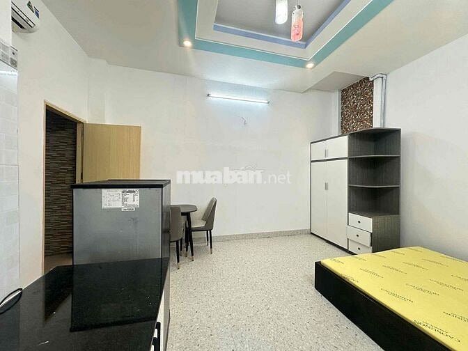 STUDIO FULL ĐẦY ĐỦ NỘI THẤT GIỜ GIẤC TỰ DO NGAY NGÃ 4 BỐN XÃ