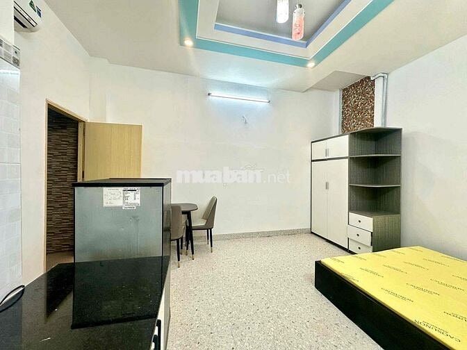 STUDIO FULL ĐẦY ĐỦ NỘI THẤT GIỜ GIẤC TỰ DO NGAY NGÃ 4 BỐN XÃ