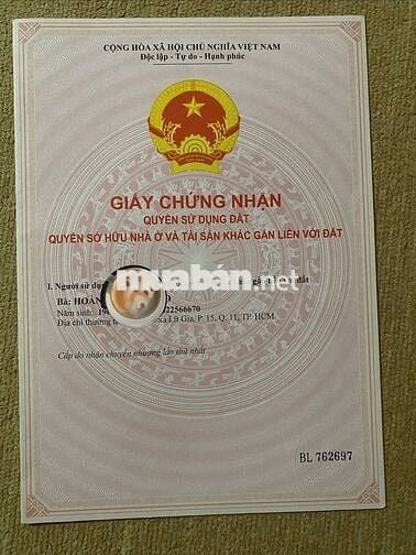 CHÍNH CHỦ BÁN NHÀ HẺM XE HƠI 796 TRƯỜNG SA, QUẬN 3 – ĐẸP – SỔ HỒNG 
