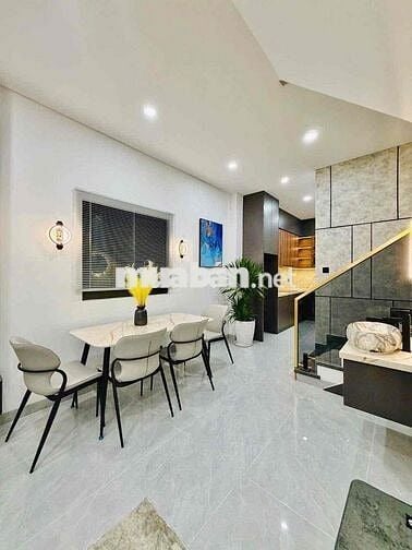 Nhà Mới 1 Trệt 1 Lầu -Hẻm Xe Hơi -Góc 2 Mặt Tiền Lê Văn Thọ
