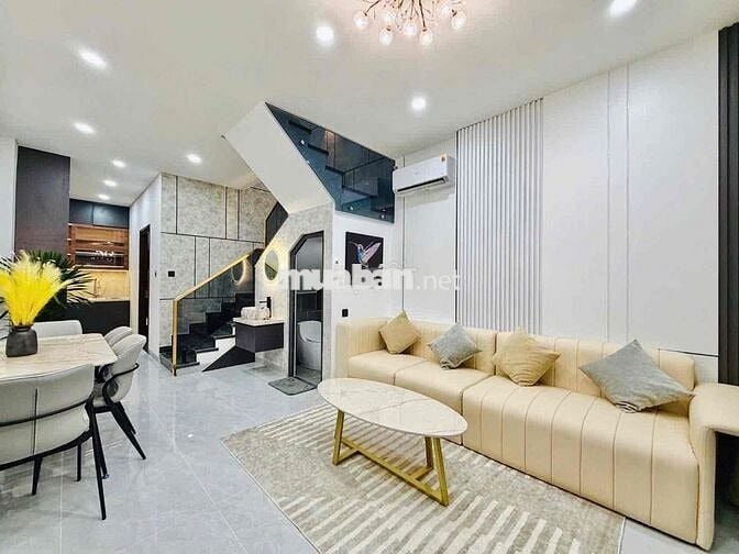 Nhà Mới 1 Trệt 1 Lầu -Hẻm Xe Hơi -Góc 2 Mặt Tiền Lê Văn Thọ
