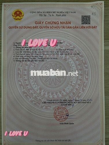 BÁN LÔ ĐẤT DÒNG TIỀN TIỀM NĂNG ĐƯỜNG SỐ 9- TRƯỜNG THỌ