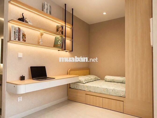 Cho thuê 1PN giá 6tr/tháng sẵn rèm, ML, máy giặt, bao PQL 3 tháng