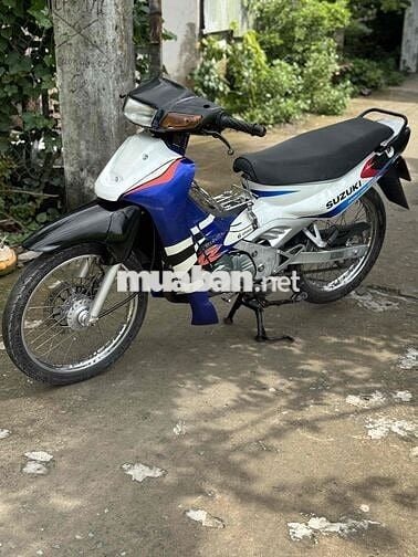 Suzuki Satria 2k 120 6 số Trắng Xanh Đen Hậu Giang