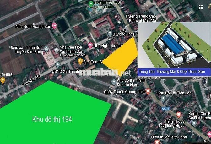 Bán đất trục chính KĐT Thanh Sơn gần công viên DA