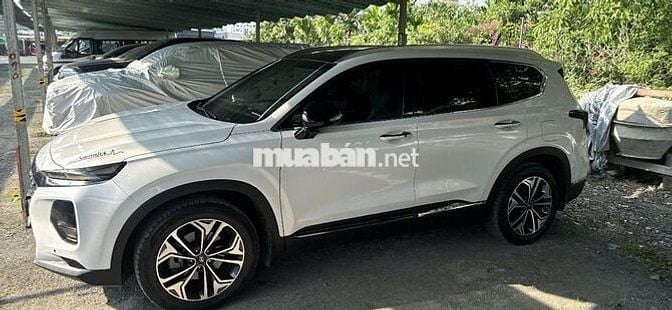 Hyundai Santafe Cao cấp 2020 Dầu 50km Trắng