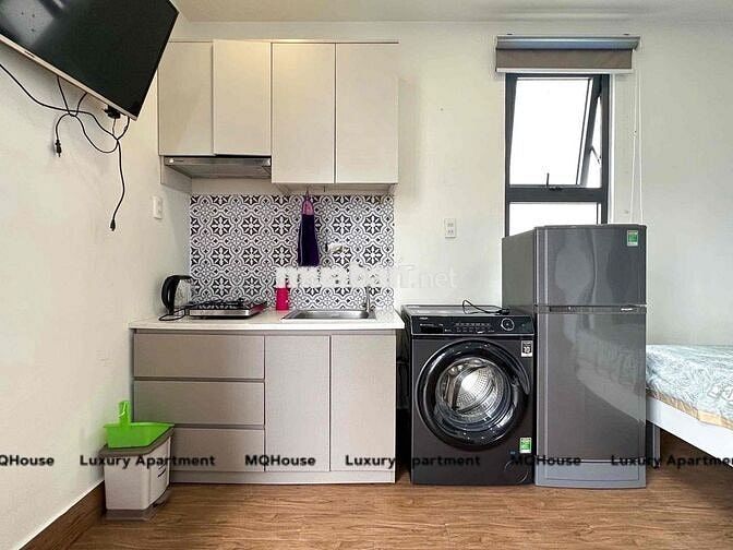 STUDIO 35M² FULL NỘI THẤT – CỬA KÍNH LỚN, BAN CÔNG THOÁNG – NGAY TRẦN