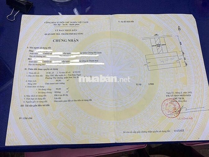 [Chính Chủ] Bán Gấp Lô Đất Hướng Đông Đường Lý Tử Tấn, Đà Nẵng