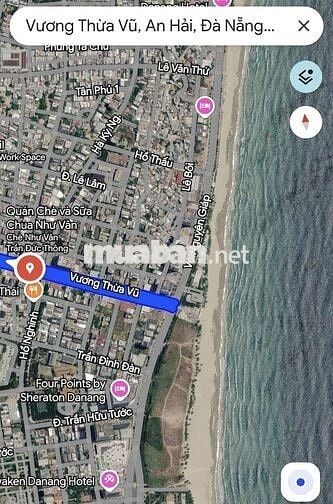 SIÊU PHẨM BIỂN. Bán đất mặt tiền Vương Thừa Vũ,cách biển 150m,DT 90m2