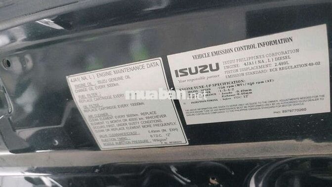 Isuzu máy dầu 7 chỗ 