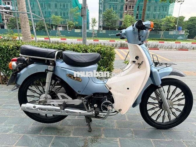 Xe máy Cub 50cc Xanh nhạt