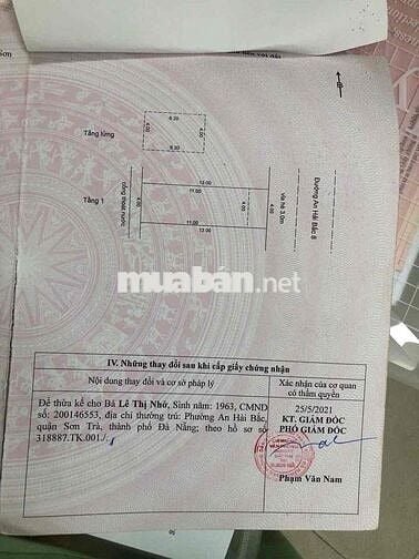 cần bán nhanh căn an hải bắc 8 gần chợ an hải bắc khu vip sát sông han