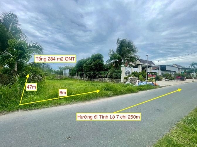 Bán đất đường Trương Thị Kiện xã Thái Mỹ 6x47 ONT. Giá 2 tỷ có bớt.