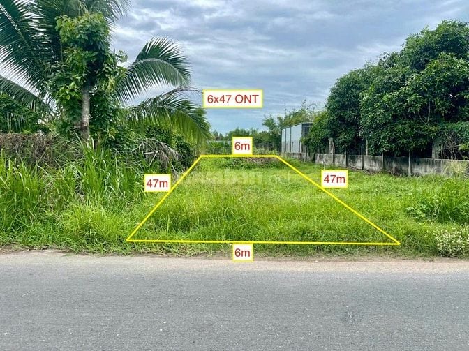 Bán đất đường Trương Thị Kiện xã Thái Mỹ 6x47 ONT. Giá 2 tỷ có bớt.