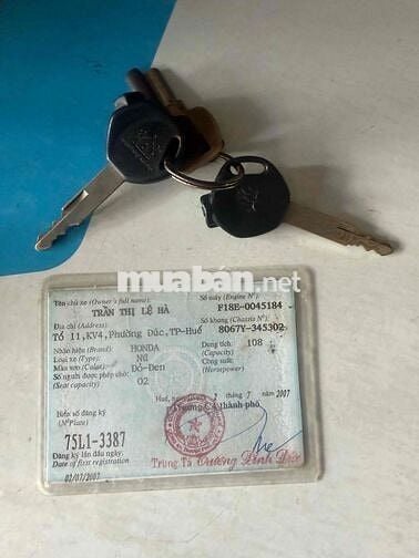 Honda Click 2008 cho người khuyết tật có cavet