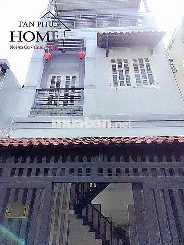 Hẻm 4m Tây Thạnh, 2 Lầu, 4 x 11m, 3 Phòng Ngủ, 3 wc, 1 sân Thượng