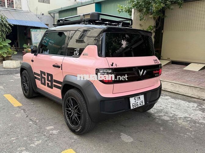 VinFast VF3 Hồng 2024 thuê pin odo 18nghìn km