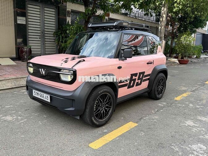 VinFast VF3 Hồng 2024 thuê pin odo 18nghìn km