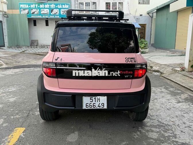 VinFast VF3 Hồng 2024 thuê pin odo 18nghìn km