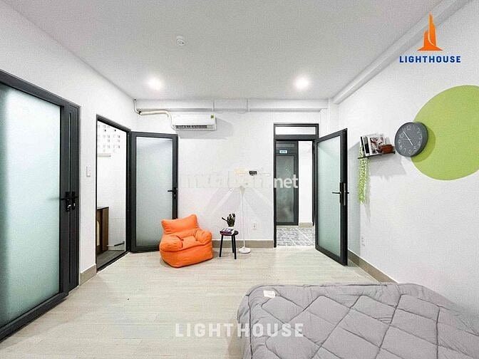 1PN-tách bếp cửa sổ trời ngay Lotte & CV Văn Hoá full nội thất