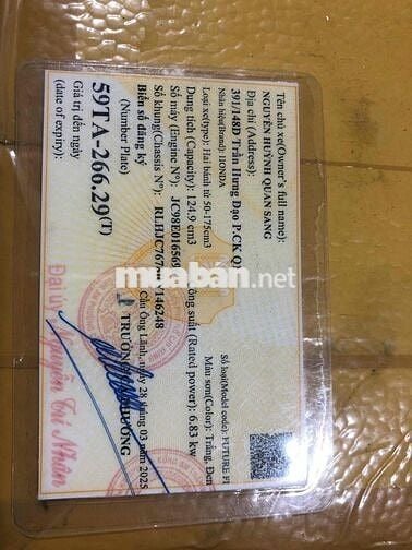 Honda Future Fi 125cc Trắng 15.000 km