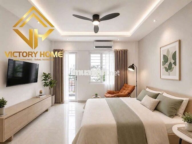 Căn hộ studio tách bếp ban công full nội thất Nguyễn Văn Cừ Quận 5 
