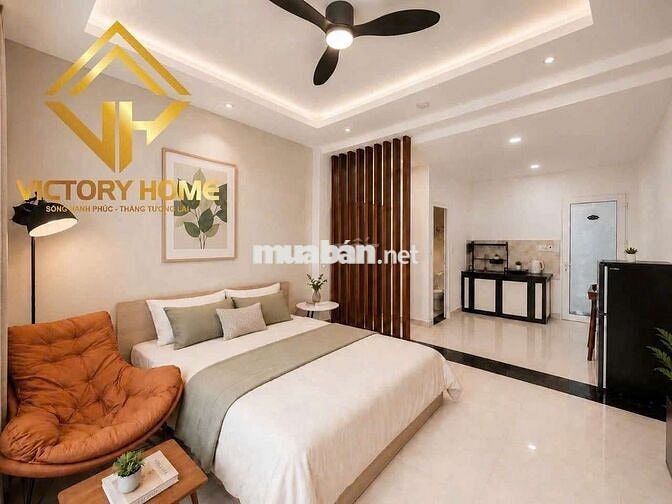 Căn hộ studio tách bếp ban công full nội thất Nguyễn Văn Cừ Quận 5 