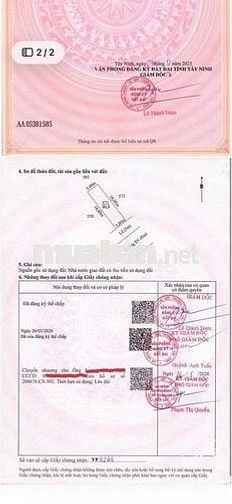 Sang nhượng lô đất nền mặt tiền đường 18m đối diện KCN Tân Đô