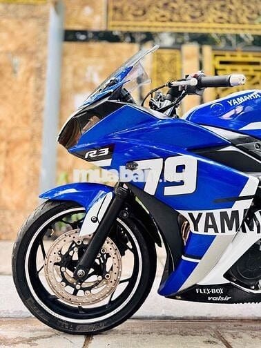 Yamaha R3 2019 Xanh GP xe 2 phanh đĩa trước vippp