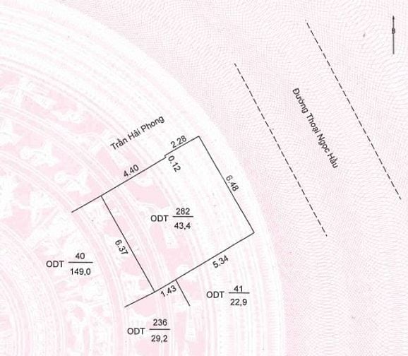Bán 192,4m2 đất ODT tại P. Mỹ Phước, Long Xuyên, An Giang