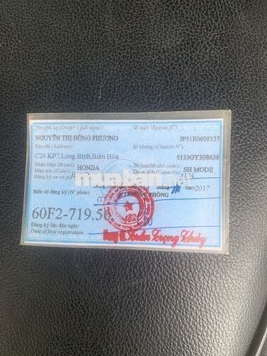Honda SH Mode 2017 Xám Dưới 5.000 km