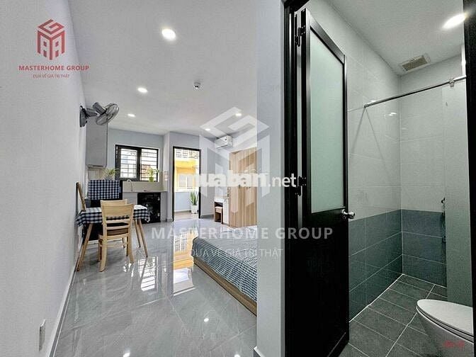 Cho thuê Studio ban công mới xây có thang máy ngay Chu Văn An gần HVCB