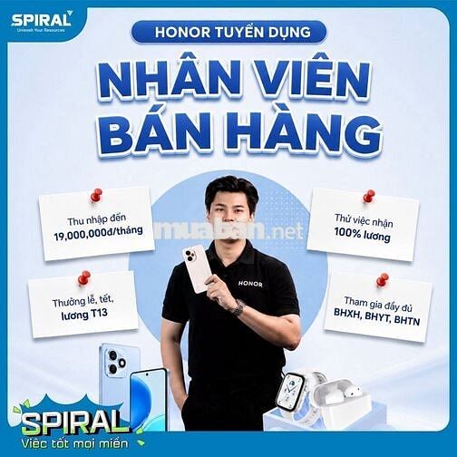 NVBH Điện thoại Honor - FPTShop 308 Lê Duẩn