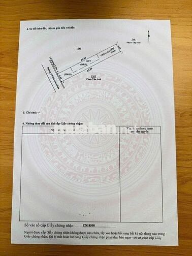 Mặt tiền DX068 Định Hòa, DT 6*45m, thổ cư 80m