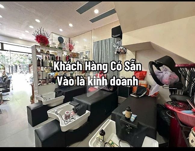 Sang tiệm tóc mặt tiền đường Nơ Trang Longj, P.13, Bình Thạnh, 4x10m