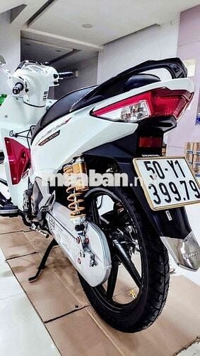 Honda Wave 125 Trắng đỏ, Vàng cát Ohlins Monkey