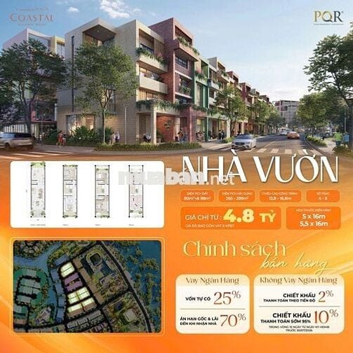 Coastal Quảng Ngãi. Hệ sinh thái nhà ven biển. Thanh toán 25% nhận nhà