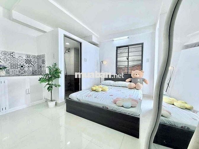 CHO THUÊ PHÒNG STUDIO CỬA SỔ FULL NỘI THẤT GẦN ĐƯỜNG LUỸ BÁN BÍCH
