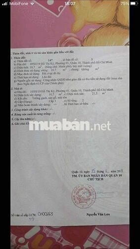 cần bán nhà gần khu ẩm thực Hồ thị kỷ quan 10 cũ