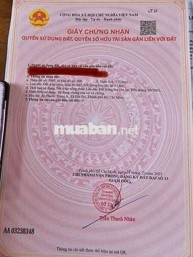 Bán đất siêu đẹp khu vực Đất đỏ, Bà Rịa 