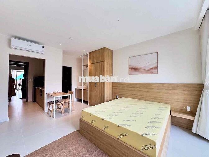 CĂN HỘ 1 PHÒNG NGỦ TÁCH BẾP 45M2 FULL NỘI THẤT + BAN CÔNG BV 115