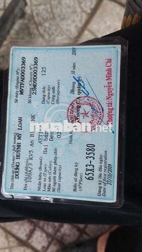 SYM Attila 2009 Đen Việt Nam