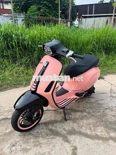 Piaggio Vespa Sprint 2021 Hồng Phấn Đen Leng Keng