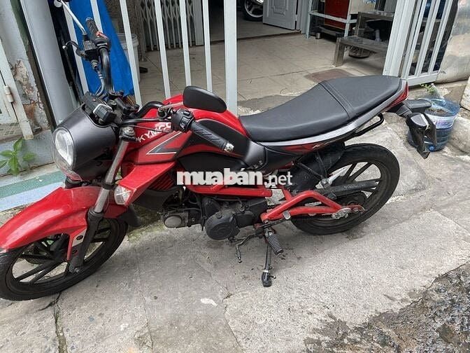 Xe moto Kymco 50cc Đỏ đen 1 năm