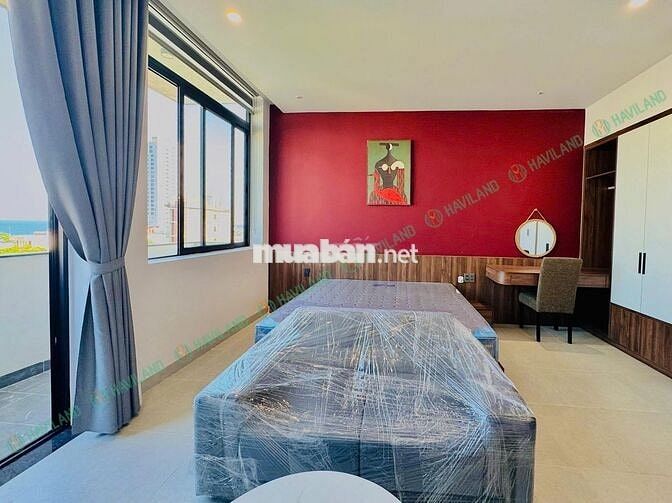Studio ven biển, mới 100%, hồ bơi, gym, sauna, dọn phòng hàng tuần