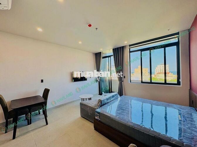 Studio ven biển, mới 100%, hồ bơi, gym, sauna, dọn phòng hàng tuần