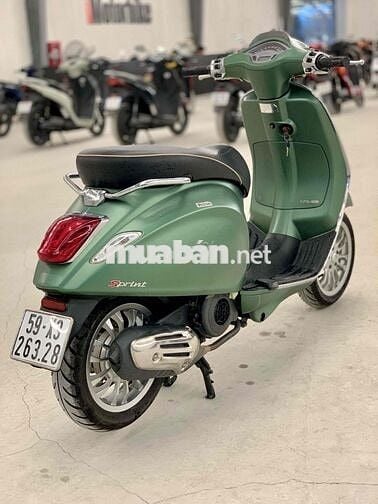 Vespa Sprint 125 ABS 2018 Xanh Rêu Nhám Chính Chủ